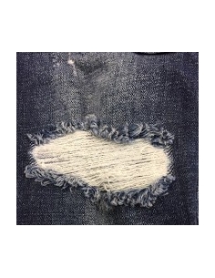 Men's blue and white shade denim jeans 2