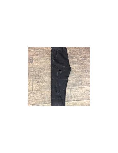 Jeans homme en denim noir avec poche