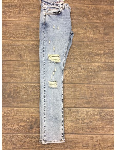 Jeans bleu et multi denim pour hommes