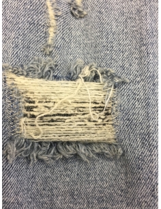 Jeans bleu et multi denim pour hommes 2