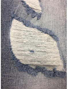 Jeans bleu et multi denim pour hommes 2