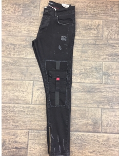 Erkek Koyu Siyah Denim Jeans