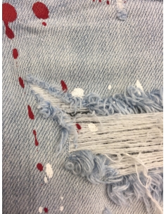 Short en jean bleu clair pour homme 2