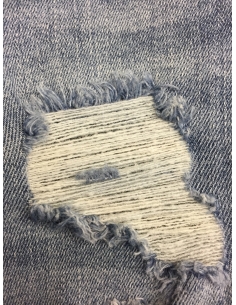 Men's denim blue shorts 2