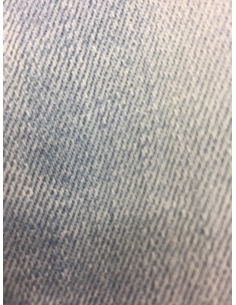 Short en jean bleu pour hommes avec abat-jour blanc 2