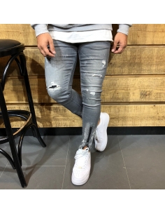 Erkekler İçin Modaya Uygun Gri Jeans 2