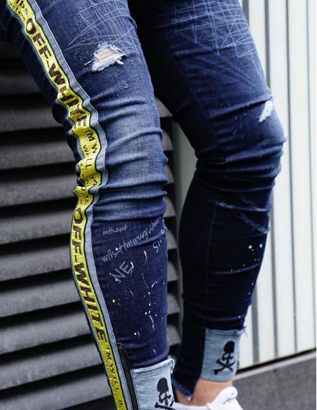 Jeans distressed for men