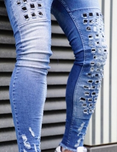 Jeans noir à trous 2