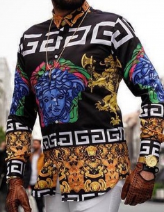 Premium men shirt gold new... 2