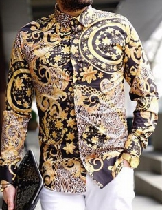 Chemise Premium Homme Or... 2