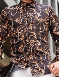 Premium men shirt gold new...