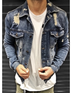 Man's jeans shirt model 2