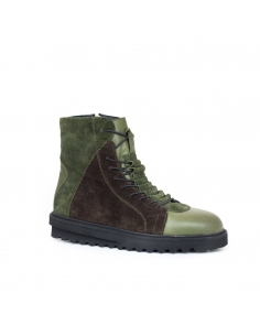 A-029 Haki Yeşil Deri Erkek Bot