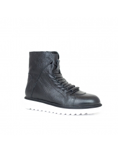 A-027 Siyah Deri Erkek Bot