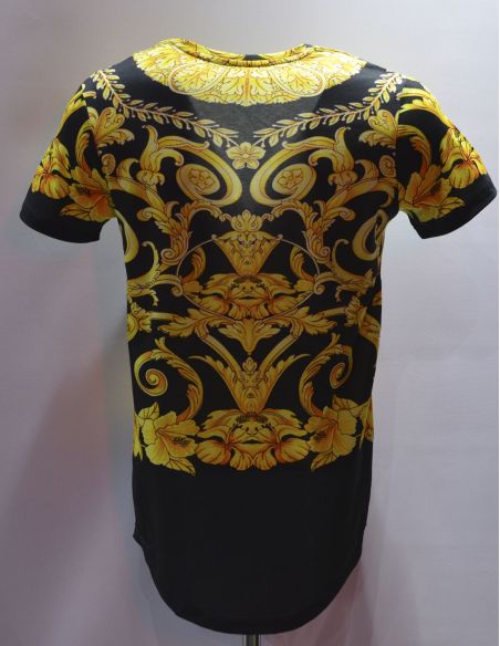 Tshirt for men gold pattern model 2