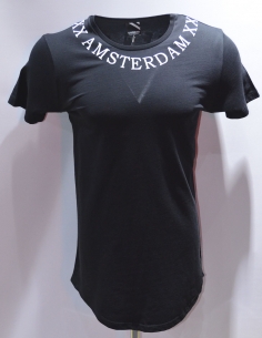 T-shirt col rond homme bicolore