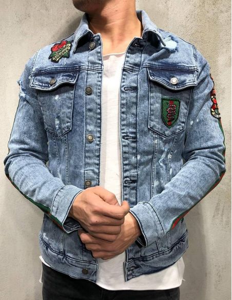 Maxulla denim jackets men original Spring jean jackets patchwork streetwear  stylish Hip Hop denim jacket men