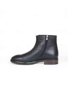 A-018 Siyah Deri Erkek Bot 2