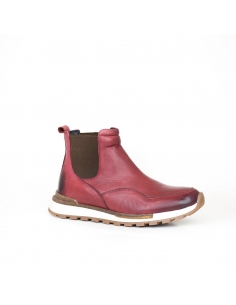 A-017 Bordo Deri Erkek Bot