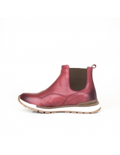 A-017 Bordo Deri Erkek Bot 2