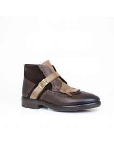A-013 Kahve Deri Erkek Bot
