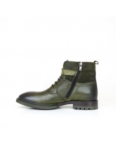 A-011 Haki Yeşil Deri Bot 2