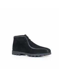 A-009 Siyah Deri Erkek Bot