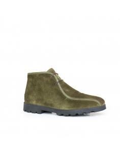 A-009 Haki Yeşil Deri Erkek Bot