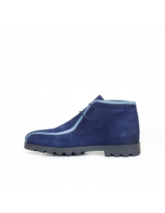 A-009 Lacivert Deri Erkek Bot 2