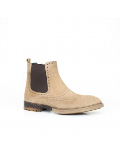 A-007 Bej Deri Erkek Bot