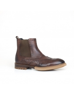 A-007 Kahve Deri Erkek Bot