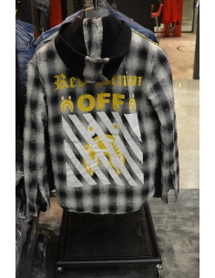 Jean jacket for men distressed and logo  Model 10