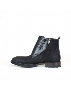 A-006 siyah Deri Erkek Bot 2