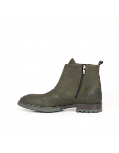 A-005 Haki Yeşil Deri Erkek Bot 2