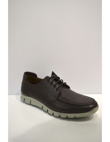 Brown Leather Sneaker semi-formal