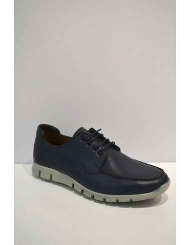 Blue Leather Sneaker semi-formal