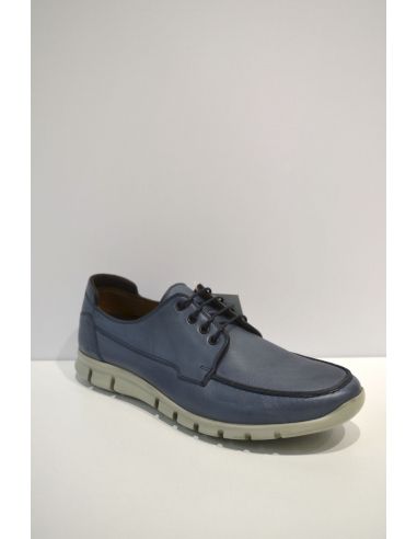 Light Blue Leather Sneaker semi-formal