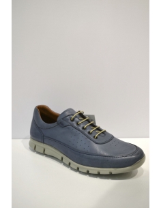 Light Blue Leather Sneaker comfort
