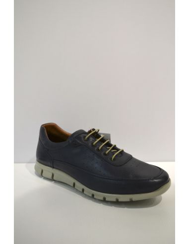 Dark Blue Leather Sneaker comfort