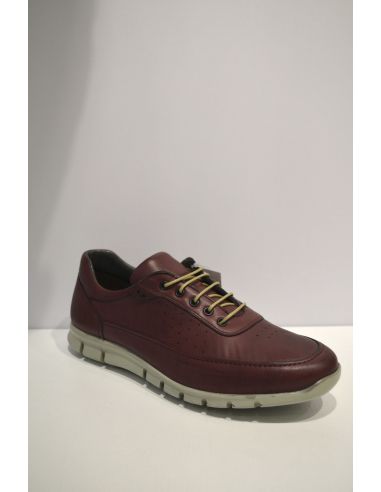 Maroon Leather Sneaker comfort