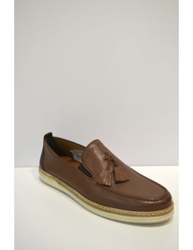 Light Brown Leather causual Moccasins