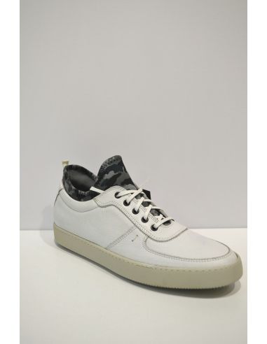 White Leather sports Sneaker