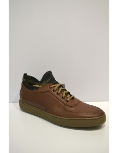 Brown Leather Sports Sneaker