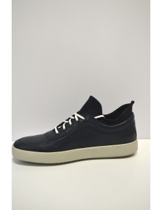 Dark Blue Leather Sports Sneaker 2