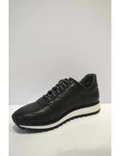 Black Leather Sports casual 2