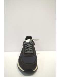 Black Mixed Leather Sports casual 2