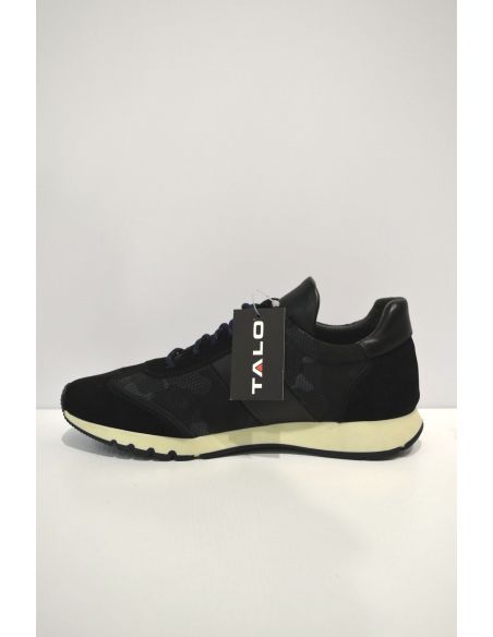 Black Leather Casual Sneaker