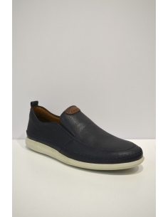 Dark Blue Casual Moccasins