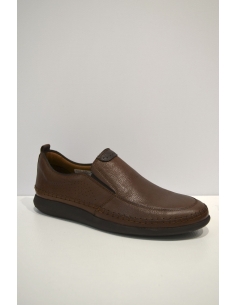 Light Brown Leather Casual Moccasins