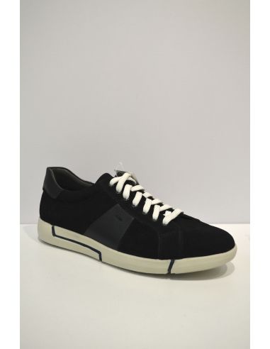 Black Leather Modern Sneaker